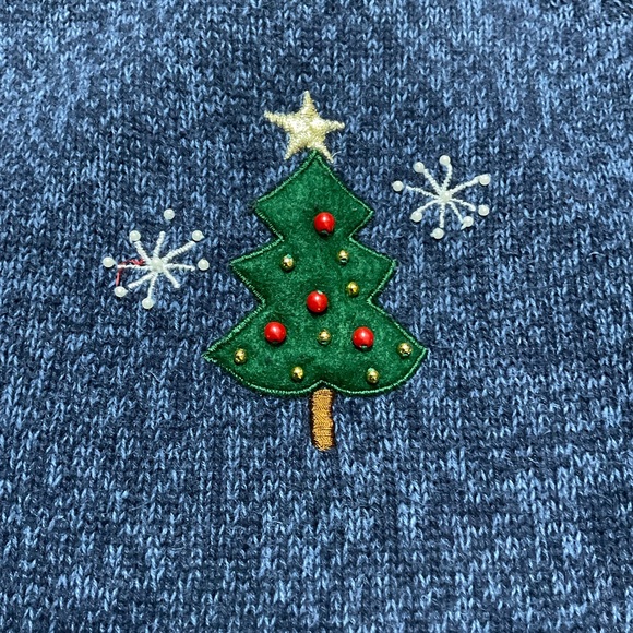 Vintage Tiara International Christmas Collection Quarter Zip Sweater Women’s M - Picture 9 of 11